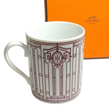 Hermès - Mok - H Deco rouge mok nr. 1 - Porselein - HDECO