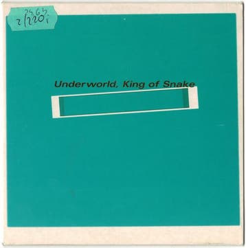 cd single card - Underworld - King Of Snake, Verzenden, Zo goed als nieuw, Overige genres