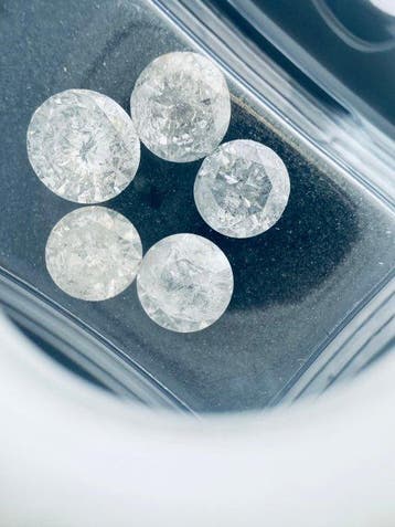Zonder minimumprijs - 5 pcs Diamant (Natuurlijk) - 2.43 ct -, Nieuw