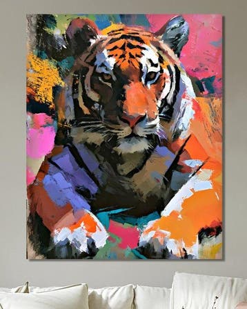 Michael Mey - Vivid Tiger - XL, Antiek en Kunst