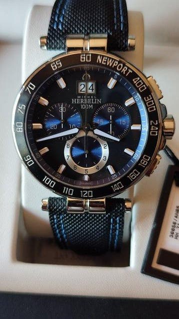 Michel Herbelin - Newport chronograph - Ref. 36656 - Heren -, Nieuw