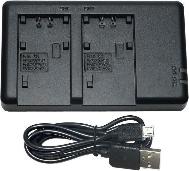 NP-FH40 USB Duolader (Sony), Audio, Tv en Foto, Fotografie | Accu's en Batterijen, Nieuw, Ophalen of Verzenden