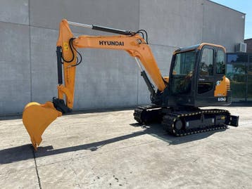 Veiling: Rupsgraafmachine Hyundai R60VS Diesel 40.5kW 2019, Ophalen, Graafmachine