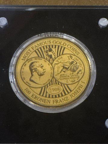 Niger. 100 Francs 100 Kronen Franz Joseph I. 1908 1/200 Oz