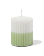 HEMA Stompkaars 7x8cm ribbel ivoor-lichtgroen, Verzenden, Nieuw