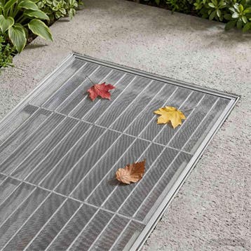 vidaXL Lichtschachtdeksel met clips 2 st 70 x 190 cm RVS 201, Verzenden, Nieuw, IJzer