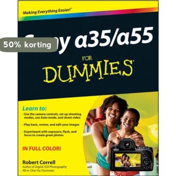 Sony Alpha Slt-A35/A55 For Dummies - Robert Correll, Verzenden, Gelezen, Robert Correll