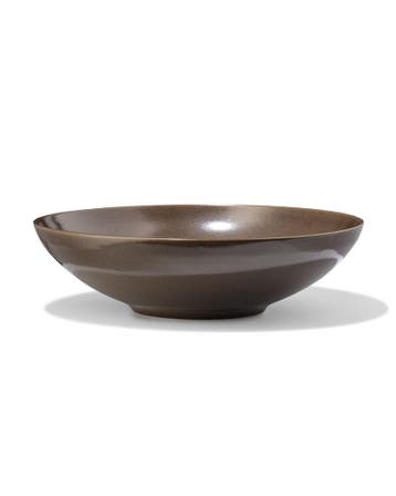 HEMA Saladeschaal Ø28.5cm Puur aardewerk donkerbruin, Huis en Inrichting, Keuken | Servies, Verzenden, Nieuw