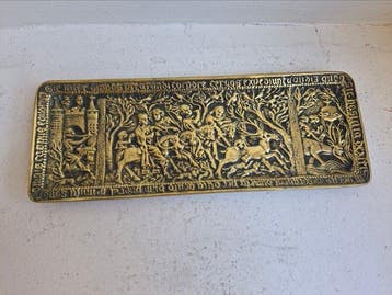 Vide-poche - Triptychon - jacht in de middeleeuwen rond het