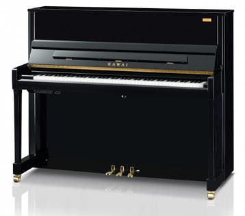 Kawai K-300 AURES E/P chroom silent piano, Nieuw, Zwart, Piano