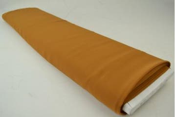 Donker okergeel chiffon stof  - 15 of 50 meter rol, Overige kleuren, 120 cm of meer, Ophalen of Verzenden, Polyester