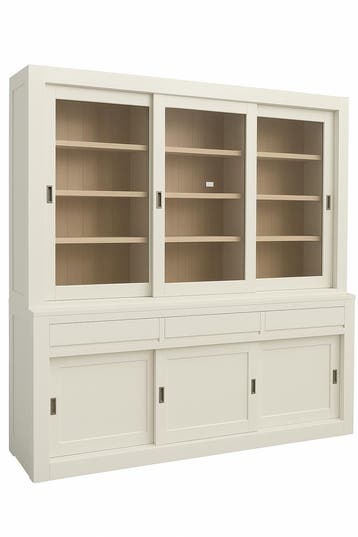 Buffetkast Enschede wit met eiken interieur 240cm, Ophalen of Verzenden, Nieuw