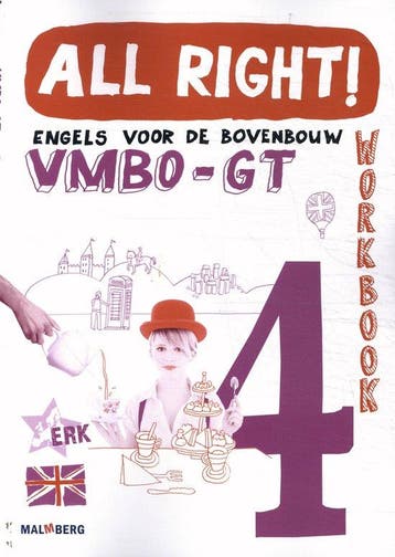 9789034576941 All Right! 4 vmbo-gt workbook | Tweedehands, Boeken, Schoolboeken, Verzenden, Zo goed als nieuw, Lemmens