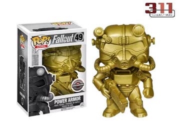 Funko - POP! - Games - Fallout - Power Armor (Gold, Chase), Verzenden, Nieuw