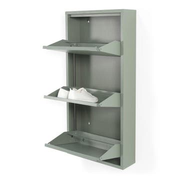 Spinder Design Billy 3 schoenenkast - dusty green, Verzenden, Nieuw