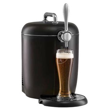 Bierdispenser Biervat Koeler Tapmachine Zwart 5 Liter, 4 liter of meer, Ophalen of Verzenden, Refurbished