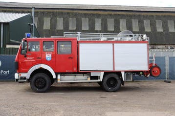 Veiling: Brandweerwagen Mercedes-Benz 1222 AF Diesel 216pk 1, Mercedes-Benz, Diesel, Rood, BTW verrekenbaar
