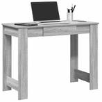 vidaXL Bureau 100x45x75 cm bewerkt hout grijs sonoma, Verzenden, Nieuw
