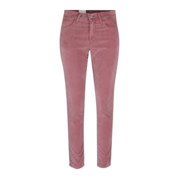 Angels • roze velvet broek Ornella • 34, Verzenden, Nieuw, Maat 34 (XS) of kleiner, Angels