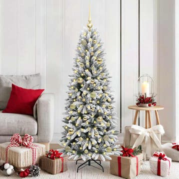vidaXL Kunstkerstboom Wit 150 cm PVC en Plastic en Staal en, Verzenden, Nieuw