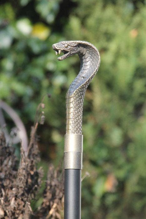 Wandelstok - cobra slang - Messing, Antiek en Kunst, Kunst | Designobjecten