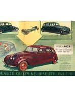1939 PEUGEOT 402 B BROCHURE ENGELS, Nieuw, Peugeot, Author