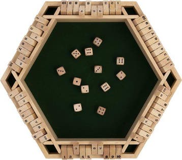 Shut The Box - Houten met Vilt - Inclusief Dobbelstenen -, Verzenden, Nieuw