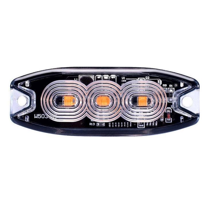 Ultra slim 3-LED Oranje flitser - R65 / R10 certificering, Auto diversen, Tuning en Styling, Ophalen of Verzenden
