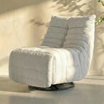 *WOONWINKEL* Retro Relaxfauteuil Beige, Huis en Inrichting, Fauteuils, Verzenden, Nieuw, Stof