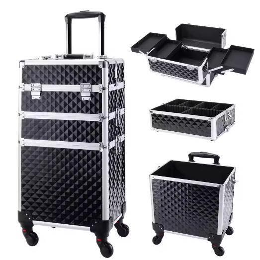 3-in-1 Rollende Make-upkoffer met Afneembare Trolley, Huis en Inrichting, Kasten | Overige, Nieuw, Verzenden