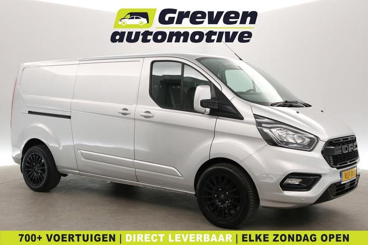 Ford Transit Custom 2.0 TDCI L2H1, Auto's, Bestelauto's, Onderhoudsboekje, Lease, Handgeschakeld, Zilver of Grijs, Ford, Financial lease