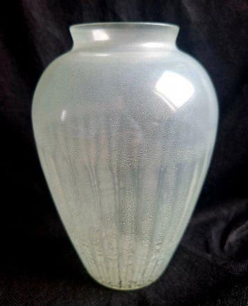 Leerdam - A.D. Copier - Balustervaas - Glas - Tincraquele, Antiek en Kunst
