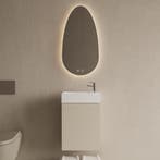 Toiletmeubel Set BWS Riga Kasjmier 40 cm Fontein Glans Wit, Ophalen of Verzenden, Nieuw, Bad