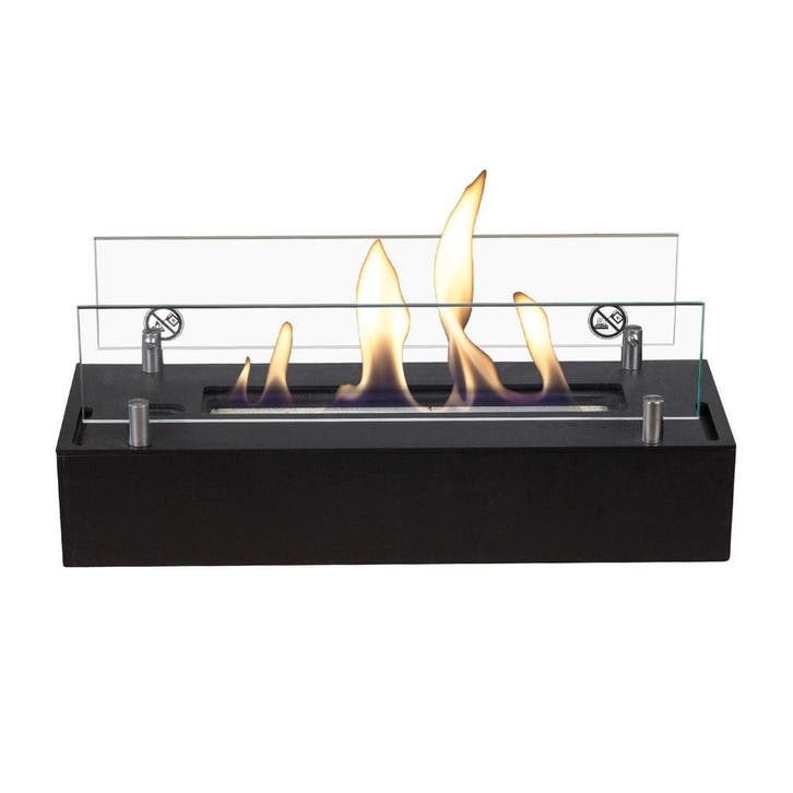 Xaralyn Bio-ethanol brander S Zwarte poedercoating, Huis en Inrichting, Haarden, Elektrische haard, Nieuw, Verzenden
