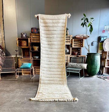 Marokkaans Beni Ourain Loper Tapijt 85x320 cm, Woonkamer, Huis en Inrichting, Nieuw
