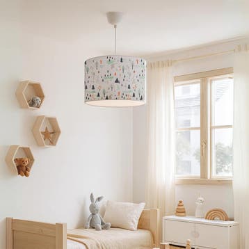 Kinder hanglamp Rugby wit met boommotief lux.pro, Verzenden, Nieuw