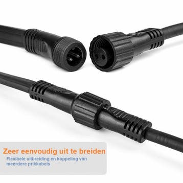 LEDmaxx Prikkabel 10 meter met 10x E27 fitting IP65, Ophalen of Verzenden, Nieuw