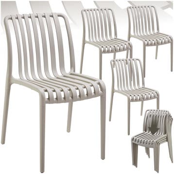 Tuinstoelen Alcudia, weerbestendig, stapelbaar, Verzenden, Nieuw