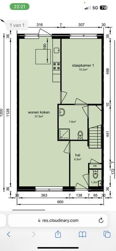 Te huur: Appartement Middelweg in Nieuw-Lekkerland, Huizen en Kamers, Huizen te huur, Zuid-Holland, Appartement