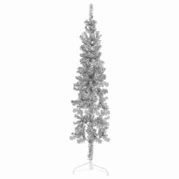 vidaXL Kunstkerstboom half met standaard smal 120 cm, Verzenden, Nieuw