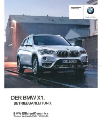 2017 BMW X1 INSTRUCTIEBOEKJE DUITS