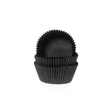 Cupcake Vormpjes HoM MINI Zwart 35x23mm. 500st., Verzenden, Nieuw