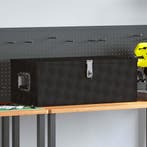 vidaXL Opbergbox 80x39x30 cm aluminium zwart, Verzenden, Nieuw
