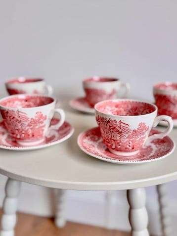 Wedgwood - Koffie- en theeservies (10) - Avon Cottage -