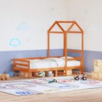 vidaXL Kinderbedhuisje 118x70x176,5 cm massief grenenhout, Verzenden, Nieuw, Bruin, Hout