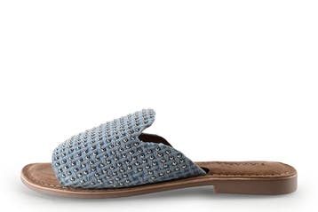 Lazamani Slippers in maat 40 Blauw, Kleding | Dames, Schoenen, Slippers, Lazamani, Zo goed als nieuw, Verzenden
