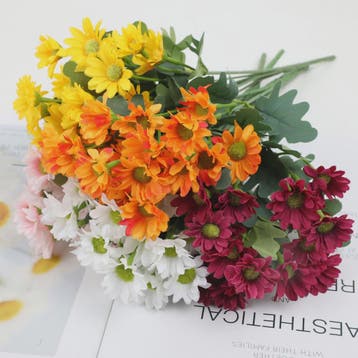 Kunstboeket Margrieten - Zijden Bloemen voor Decoratie (32cm, Huis en Inrichting, Verzenden, Nieuw