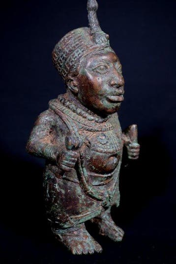 Figuur - Yoruba hofdwerg - 24,5 cm - Nigeria