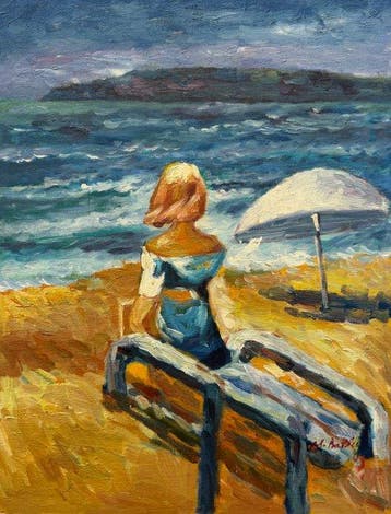 Marcel Barley ( 1959 - ) - Évasion sur l’Azur, Antiek en Kunst
