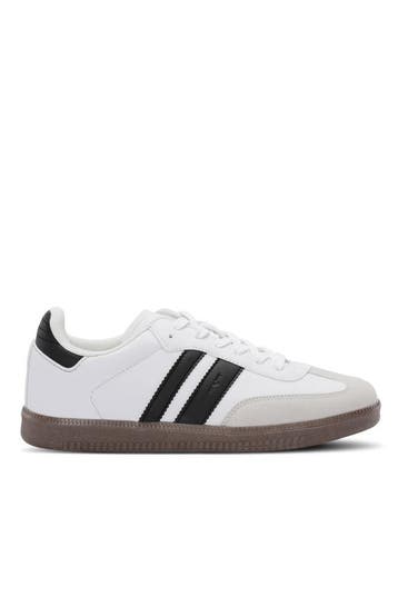 Witte sneakers heren met zwart | Slazenger Italy | nieuw, Kleding | Heren, Verzenden, Nieuw, Sneakers of Gympen, Wit